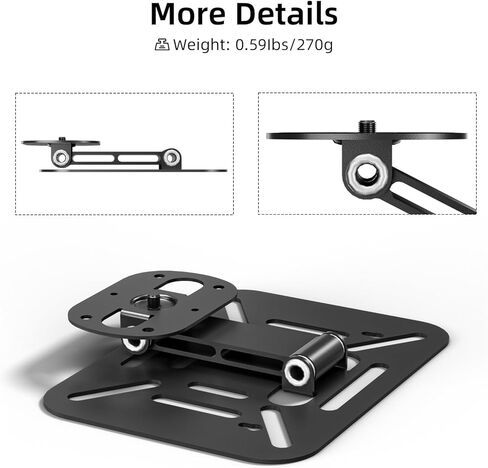 onoayo ono3 pro projector حامل قابل للطي ، حامل سطح مكتب قابل للطي للغاية مع إعداد سهل وتناوب 150 درجة لزوايا المشاهدة المرنة ، 270 جرام خفيفة الوزن (حامل فقط) in Kuwait