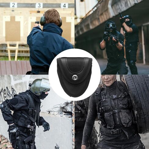 Dongker Handcuff Holster ، Nylon Handcuff Case Snap Button Button Pocket for Duty Belt Belt in Kuwait