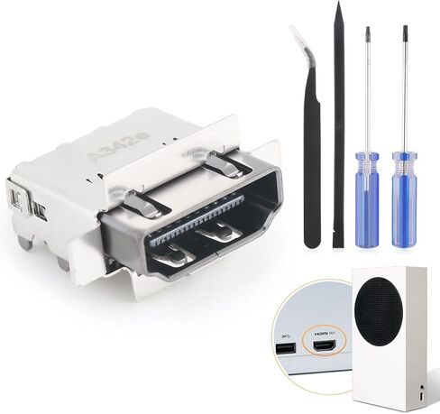 استبدال منفذ HDMI لموصل واجهة Socket Jack Series Series Series لأجهزة إكسسوارات Console Series Series Series مع مجموعة إصلاح (1Pack) in Saudi Arabia
