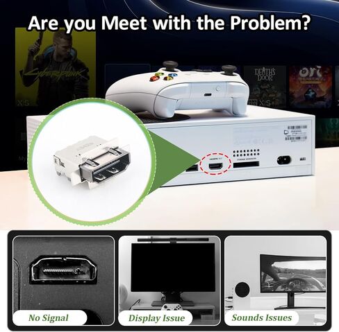 استبدال منفذ HDMI لموصل واجهة Socket Jack Series Series Series لأجهزة إكسسوارات Console Series Series Series مع مجموعة إصلاح (1Pack) in Saudi Arabia