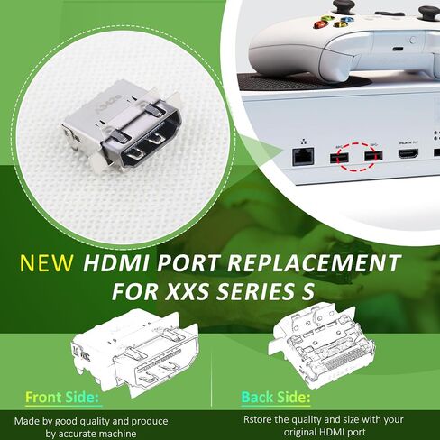 استبدال منفذ HDMI لموصل واجهة Socket Jack Series Series Series لأجهزة إكسسوارات Console Series Series Series مع مجموعة إصلاح (1Pack) in Saudi Arabia