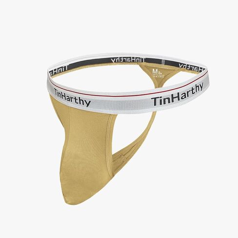 Tinharthy Men G-String T-Back Thongs Cotton Breathable Underpants Jock Strap for Male Athletic Supporters in Saudi Arabia