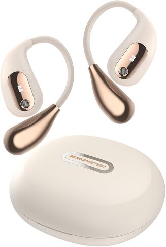سماعات الرأس Open Open Ear AC210 ، بلوتوث 5.4 سماعات أذن صوت ، سماعات الرأس اللاسلكية لمدة 30 ساعة ، شحن Type-C ، سماعات أذن مقاومة للماء IPX5 ، أبيض ، أبيض in Saudi Arabia