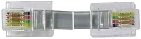InstallerParts (10 Pack RJ11 Modular Telephone Cord Extension- Straight Wiring, Silver (7FT) in Saudi Arabia