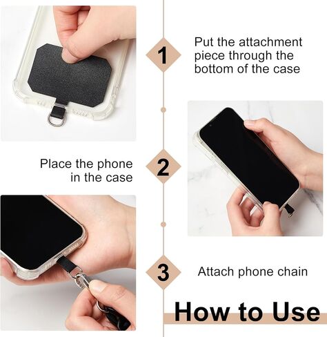 Bememo Clip and Go Strap for Phone with Wallet, Adjustable Crossbody Universal Phone Chains with Zippered Pouch for Women in Kuwait