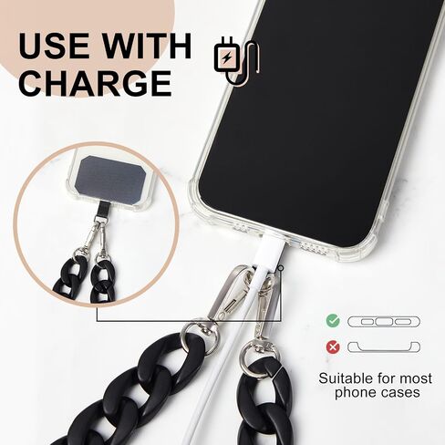 Bememo Clip and Go Strap for Phone with Wallet, Adjustable Crossbody Universal Phone Chains with Zippered Pouch for Women in Kuwait
