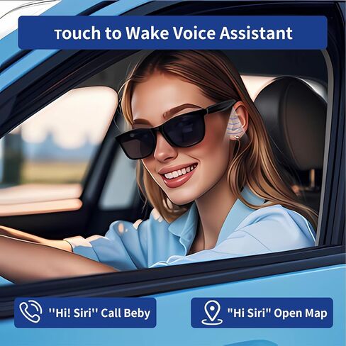Smart Glasses Featuring Blue Light Filter and Polarized Lenses, with Built-in Microphone and Speaker in Saudi Arabia