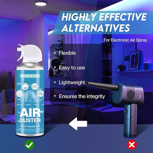 رذاذ الهواء المنظف للوحة المفاتيح: بخاخ هواء الكمبيوتر - Canister Air Blaster 6pcs in Kuwait