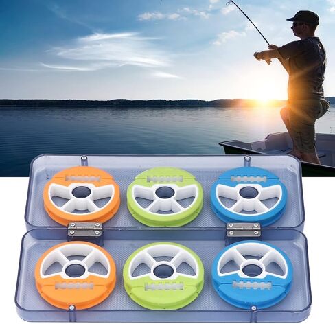 توبونوند لخط الصيد حاملي تخزين منظم ، علبة التخزين الصيد متعددة الوظائف ، صندوق تخزين ملحقات الصيد ، علبة خط الصيد لتنظيم خطوط الصيد السهلة in Kuwait