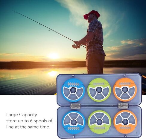 توبونوند لخط الصيد حاملي تخزين منظم ، علبة التخزين الصيد متعددة الوظائف ، صندوق تخزين ملحقات الصيد ، علبة خط الصيد لتنظيم خطوط الصيد السهلة in Kuwait