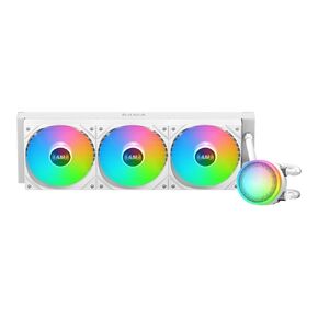 SAMA L60 CPU AIO Water Cooler - 360mm Liquid Cooling System with 2000 RPM 4-Pin PWM Quiet ARGB Fans, Compatible with Intel LGA 1366/115X/2011/1200/1700/1851 & AMD AM4/AM5, Black