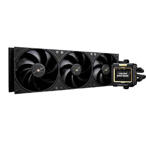 Thermalright FW 360 Black-360mm AIO CPU Liquid Cooler,IPS LCD Screen with 320 * 240 Resolution,for AM4/AM5/Intel LGA1700,‘2.4 inch’Magnet-Absorbent LCD Screen for Images -Black