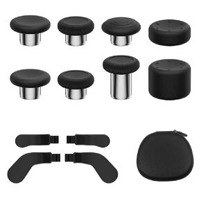 13 in 1 Metal Thumbstick Kit for Xbox One Elite Series 2, Xbox Elite Controller Replacement Parts, Gaming Accessory with 6 Metal Swap Joysticks, 2 D-pads, 4 Paddles with Storage Bag