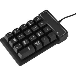 GOWENIC Wired Numeric Keypad, Wired USB Numeric Keypad with 19 Keys Number Pad for / 7/8 / 10 / for Vista, Speicial 000 Key Added