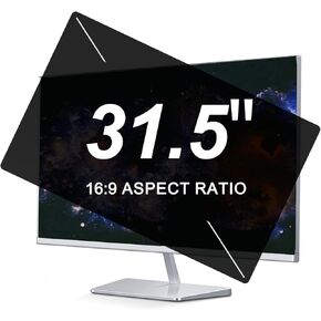 31.5 Inch Privacy Screen for Computer Monitor,Removable -Anti-Spy Data Security Computer Screen Privacy Shield,Eye Protection -Anti-Glare Blue Light Monitor Privacy Screen.16:9 Aspect Ratio