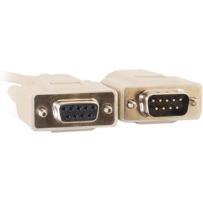 C2G 17612 DB9 M/F Serial RS232 Extension Cable, Beige (100 Feet, 30.48 Meters)