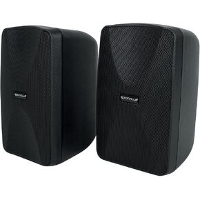 Rockville 2 WET-40B 4" 70V Commercial Indoor/Outdoor Wall Speakers Black Swivel