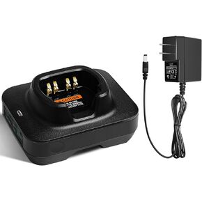 for Motorola APX6000 Charger, NNTN8845 NNTN8860A Rapid Charger for Motorola APX7000 SRX2000 APX6000XE PAX7000XE Walkie Talkie Charger NNTN7033 PMNN4403 PMNN4485 Battery Rapid Charger (NO-IMPRES)