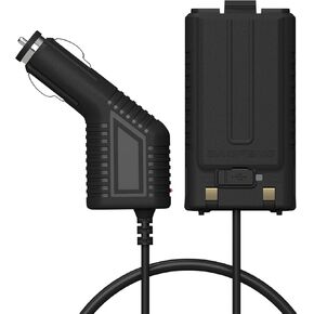 BAOFENG UV-5RH Pro GPS Battery Eliminator Car Charger 12-24V for GM-5RH GMRS Radio Replacement K5Plus Two Way Radio Battery