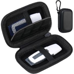 Lacdo USB Flash Drive Case, USB Storage Case, USB Holder Storage Bag, Thumb Drive Caes for SanDisk/Samsung USB Flash Drive USB Case, Jump Drive Case, Electronic Accessories Organizer, Black