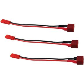 3pcs Deans T Female Plug Connector to JST Female Plug Connector Adapter Cable Wire with 10cm 20AWG Wire(W76-3)