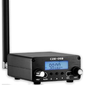 FM Transmitter for Church,FM Radio Broadcast Transmitter,Long Range FM Radio Transmitter Stereo Mini Radio Station with 3.5mm Mic Audio Jack for Drive-in Movie,Church Parking Lot,Lights Fireworks Show