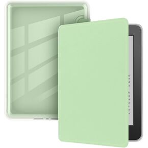 Case for 6" Kindle Paperwhite (7th Generation-2015 Release), Ultra Clear Soft Flexible Transparent TPU Back Cover with Auto Sleep/Wake for Kindle Paperwhite (Model NO. DP75SDI), Light Green