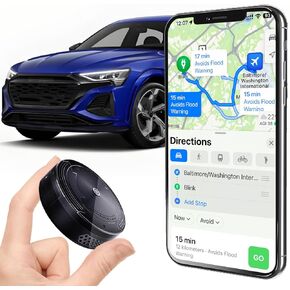 Mini GPS Tracker for Vehicles Real Time Car GPS Tracker for Kids with Full Global Coverage and Long Standby time for Vehicle, No Subscription Required/No Monthly Fee Voice Intercom