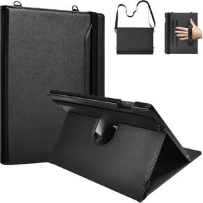 E NET-CASE Case for Remarkable Paper Pro, 360 Degree Rotating Stand Cover with Pen Holder/Hand Strap/Carrying Shoulder Strap & Auto Sleep/Wake for Remarkable Paper Pro 11.8" 2024 Released (Red)