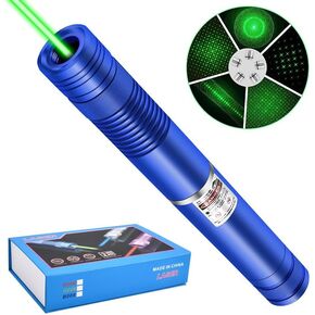 LUEIIN Green Laser Pointer High Power Long Range Green Visible Beam for LED/LCD Screens Presentations