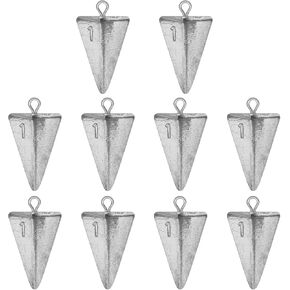 Fishing Weights Sinkers Pyramid Sinkers Kits Saltwater Surf Fishing Tackle Gear Bullet Fishing Weights Assortment 1oz 2oz 3oz 4oz