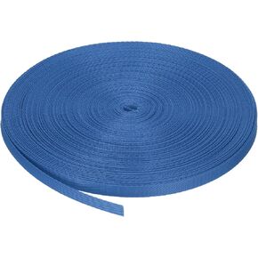 MECCANIXITY Nylon Webbing Strap Flat 5/8 Inch 50 Yards Deep Sky Blue for Outdoor DIY Gear Repair, Backpack, Luggage-Rack, Crafts