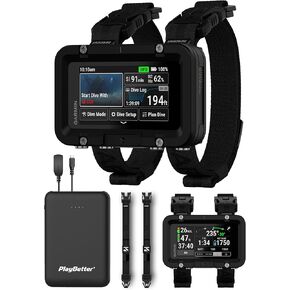 Garmin Descent X50i Premium Dive Computer Bundle - 3" Touchscreen Display, 20 ATM Dive-Rated with Leakproof Buttons with PlayBetter 5000mAh Portable Charger, Carrying Case, Nylon Straps & More