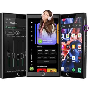 Configuration MP3 Player with Bluetooth WiFi, MP3 MP4 Player with 4.7" Touchscreen and Camera, Android 13 OS MP3 Music Players with Spotify, Supports Storage Expansion up to 1TB