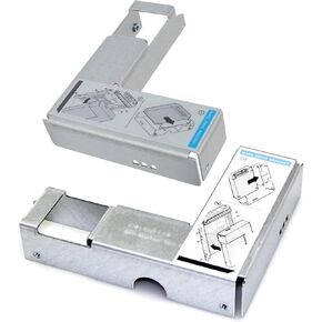 2Pcs Hard Drive Tray, 2.5in to 3.5in SSD Adapter Hard Drive Adapter Compatible with for Dell R710 R720 R730 R630 R610 PowerEdge Server, HDD Server Tray Caddy with Screws