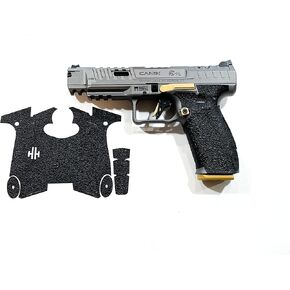 Handleitgrips Gun Grip Tape Compatible with Canik TP9 SFX Mete and Rival - Black Sandpaper Pistol Grip Tape, Easy Installation, Gun Parts & Accessories, Veteran Owned, Made in USA