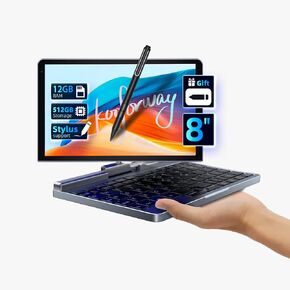 8 بوصة uTral Pocket PC شاشة تعمل باللمس المحمول الصغيرة ، Windows 11 Pro Mini Computer لطلاب الأعمال في الهواء الطلق ، Intel N100 12GB LPDDR5 512GB SSD Stylus