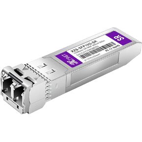 10GBASE-SR SFP+ Transceiver, 10G SFP+ to LC Multimode Fiber Module Compatible with Cisco SFP-10G-SR, Ubiquiti UniFi UF-MM-10G, Mikrotik S+85DLC03D, Meraki, Netgear, D-Link and More, 1 Pack