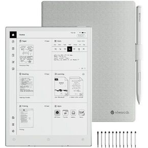 AiPaper Mini 8.2’’ AI E Ink Tablet with Adjustable Light, 297PPI Electronic Notebook with Pen, Portable 230g, 128GB Storage, Octa-Core 2.0 GHz Processor Note Taking Device