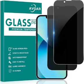 2 Pack Privacy Screen Protector for iPhone 14 Pro Max, Privacy Screen iPhone 14 Pro Max 6.7 Inch Tempered Full Screen Glass Film, Anti-Spy, Bubble Free, Case Friendly