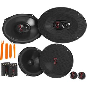 JBL STAGE3 Bundle 1-Pair Stage3 9637AM 6x9 3-Way Speakers + 1-Pair Stage3 607CAM 6.5" 2-Way Component