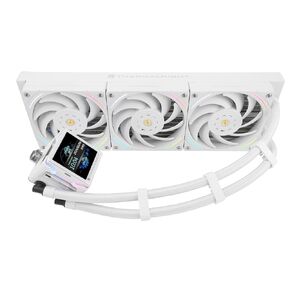 Thermalright Elite Vision 360 ARGB White CPU Water Cooler with TL-K12W PWM Fan, 2150RPM Speeds,IPS LCD Screen with 320*320 Resolution,Liquid CPU Cooler,for AM5/Intel 1851/1700,2.73inch Display Screen