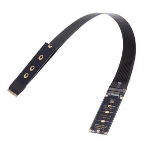 chenyang PCIe 3.0/4.0 M.2 NVME/NGFF SSD Ribbon Flex Extension Cable 30cm Supports 2230/2242/2260/2280 M.2 NGFF NVME SSD