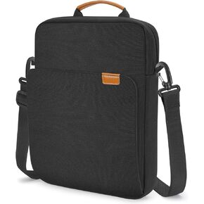 KIZUNA Tablet Sleeve Case 10 Inch Shoulder Bag for 11" iPad Pro M4 M2/11 10.5" 10.9" iPad Air M2/ 10.9" iPad 10 9 8/10" Surface Go 3/ Samsung Galaxy Tab A8/10.5" Galaxy Tab S6,Black