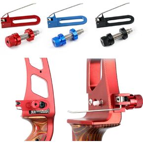 FUNTRESS Archery Cushion Plunger and Magnetic Arrow Rest Set Screw-in Pressure Button Metal Arrow Rest for Recurve Bow