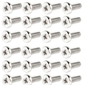 100 Pcs M4 x 10mm VESA TV Mount Screws, Computer TV LCD Monitor Stand Bracket Mounting Screws, Stainless Steel, Silver Tone