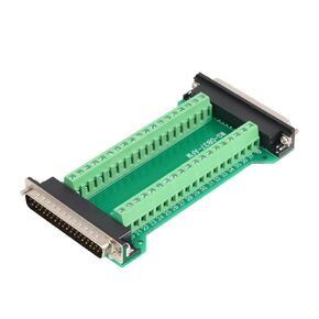 DB37 Male to Female Terminal Breakout Board, RS232 D-SUB Serial to 37pin Port Terminal Gender Changer Solderfree Connector