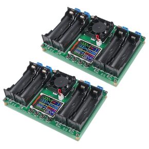 2PACK 18650 Lithium Battery Capacity Tester Module MAh MWh Digital Battery Power Detector Module 18650 Battery Tester Type-C (4 Channel)