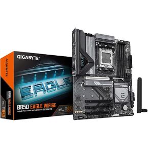 Gigabyte B850 Eagle wifi6e AMD AM5 LGA 1718 Motherboard ، ATX ، DDR5 ، 3X M.2 ، PCIE 5.0 ، USB-C ، WiFi6e ، 1GBE LAN ، EZ-Latch ، 5 سنوات ضمان