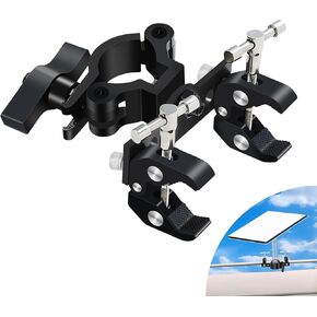 Starlink RV Mount, Starlink RV Ladder Mount, Starlink Mini Roof Rack Mount, Starlink Mini Pole Mount, Aluminum Alloy, for RV, Yacht, SUV, etc, Black